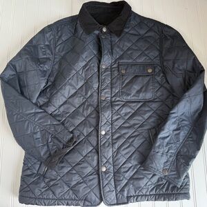 Old Taylor Quilted Barn Chore Jacket Mens Navy European 56 US 46 Corduroy